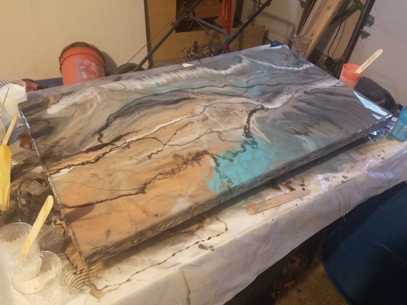 Epoxy desk